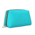 thumbnail image 2 of Rateoe Aqua for Travel Makeup Bag,Large Capacity Cosmetic Bags for Women,Waterproof Portable Pouch Open Flat Toiletry Bag Make up Organizer, 2 of 8
