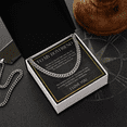 thumbnail image 2 of Boyfriend Valentines Day Birthday Anniversary Gift Necklace, Cuban chain Necklace For Boyfriend From Girlfriend, Love Message Card Necklace, 2 of 15