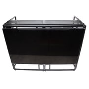 ProX XF-MESA MEDIA MK2 DJ Facade Table Station withTV Mount, Black and White