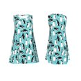 thumbnail image 3 of Bixox Robe Sans Manches à Imprimé Pingouins pour Femmes avec Poches, Robe Décontractée Longueur Genou pour l'Été-Moyen, 3 of 7
