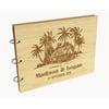 Darling Souvenir Personalized Engraved Laser Cut Wedding Guest Book Wooden Cover Sign-in Book Registry Guestbook Scrapbook-39