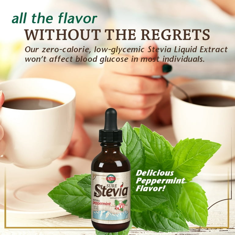 KAL Sure Stevia Liquid Extract  Best-Tasting, Zero Calorie, Low