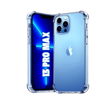 Entronix Clear Case Compatible with iPhone 13 Pro Max, Shockproof Slim Transparent Hard Back Cover