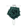 thumbnail image 3 of Efavormart 24 Roses | 5" Artificial Foam Rose With Stem And Leaves for  Wedding Party Home Event Décor Wedding Anniversary Party - Hunter Emerald Green, 3 of 10