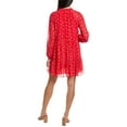 thumbnail image 2 of CeCe womens  Babydoll Mini Dress, xs, Red, 2 of 3