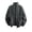 Dark Gray, variant on Gamivast Cardigan Sweaters for Men Zip Up Stand Collar Chunky Ribbed Knitwear Drop Shoulder Fall Winter Warm Outerwear Jacket