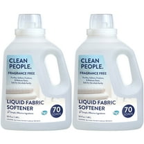 Clean People Liquid Fabric Softener - Fragrance Free - 50 oz - 2 Pack