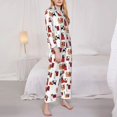 thumbnail image 5 of Wukai Cute Cat And Christmas Gift Print Women's Pajama Set - Soft Long Sleeve Sleepwear for Comfort and Style-Small, 5 of 9
