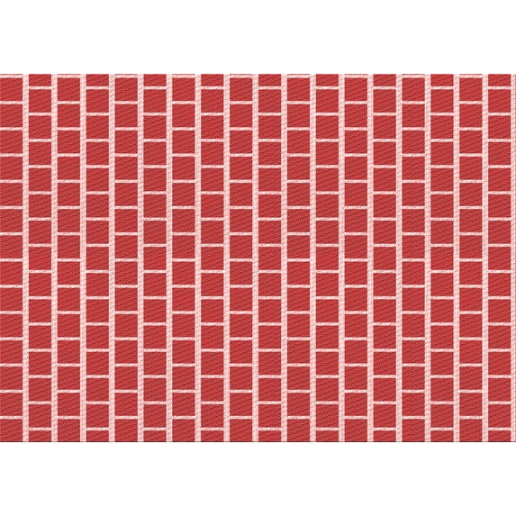 Ahgly Company Machine Washable Indoor Rectangle Transitional Light Coral Pink Area Rugs, 2' x 3'