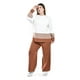 thumbnail image 5 of Conjunto de punto a rayas Roman Fashion / Tallas Extras, 9001 (Chedron) cafe 38, 5 of 6