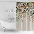 thumbnail image 2 of Fall Sage Shower Curtain, 72" x 72", Green Eucalyptus Leaves Linen Background Waterproof Bathroom Curtain Washable Shower Curtain Set with 12 Hooks, 2 of 6