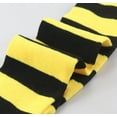 thumbnail image 3 of 1 Pairs Women Striped Thigh High Socks Over Knee Socks Knee High Stockings Leg Warmers Christmas Halloween Socks, 3 of 4