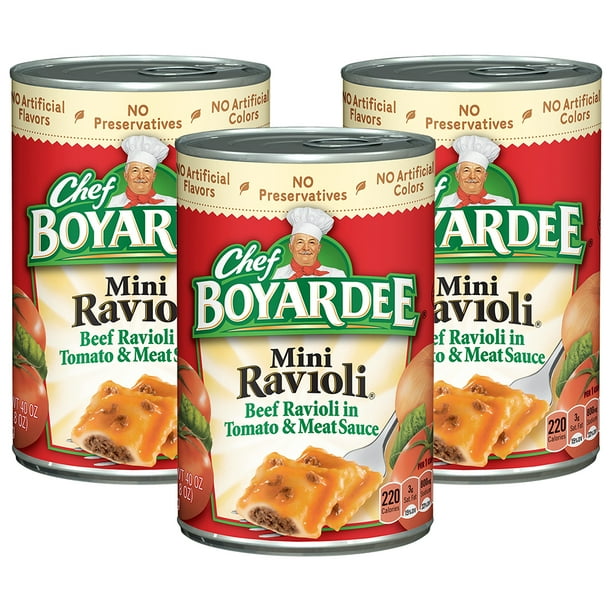 3 Pack Chef Boyardee Mini Ravioli 40 Oz Walmart Com Walmart Com