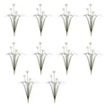 10 pieces Red White Blue Three-Head Spherical Simulation Flowers ...