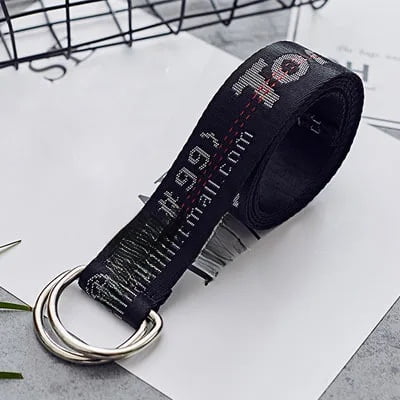 Cinturón ancho decorativo de estilo coreano para hombre, cinturón de lona tejido con letras simples, cinturón de cuero de estilo estudiantil