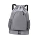 thumbnail image 3 of Mochila de tenis mochila bolso de raqueta de raqueta portátil resistente al agua bolsa de tenis con compartimento de zapatos para bolas accesorios Gris, 3 of 8