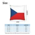 thumbnail image 4 of Czech Republic Couch Square Decorative Throw Pillow Covers Set of 2 for Sofa Bed Cushion Covers Home Decor 22"x22", 4 of 7