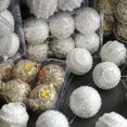 thumbnail image 4 of 6 piezas de adornos de bolas de Navidad, adornos de oro blanco, decoración colgante para árbol de Navidad para Navidad 2025, regalo colgante para fiesta de Navidad, 4 of 5