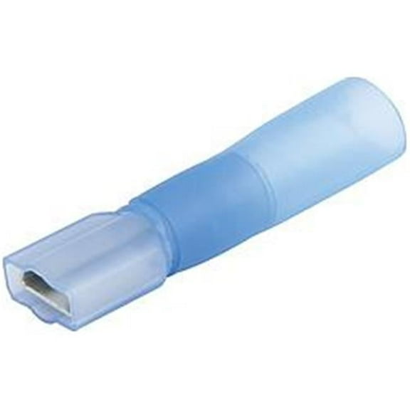 Allstar Performance ALL76078 16-14 Gauge Heat Shrink Female Blade Terminal, Blue - Pack of 10