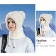 thumbnail image 4 of FhsagQ Chapeaux Chapeaux pour Hommes Casquette de Baseball Chaude Extérieur Cache-Oreilles Insonorisant Sommeil Cache-Oreilles Annulation du Sommeil Cache-Oreilles Hiver Femmes Sommeil pour Hommes Femmes Amplifier Confortable Hiver Noir Taille Unique, 4 of 4