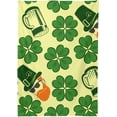 thumbnail image 2 of GZHJMY St. Patrick's Day Hats Clover Tablecloth, Rectangle Waterproof Washable Polyester Table Cover for Picnic Dinner Holiday Party Decor, 60 x 90 Inch, 2 of 7
