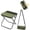Green, variant on Foldable Backpack Stool, Mini Camping Collapsible Stool, Small Foldable Fishing Chair, Lightweight Outdoor Seat with Adjustable Strap, Portable Camping Stools & Collapsible Chair Green L