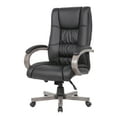 thumbnail image 4 of Boss Office Products High Back Wood Finished Executive Chair, Black Upholstery/Grey Wood, 4 of 9