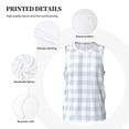 thumbnail image 3 of Honeii Blue Checkboard print basktball shirt for men and women, Unisex basketball jersey for Theme party-Small, 3 of 6