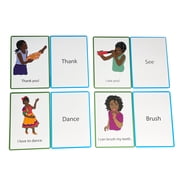 Speech flashcards for Toddlers, Nonverbal and Partially Verbal Autism Individuals, Pre-K and Kindergarten ESL students, Screen Free learning, Essential Words for everyday life, set of 54
