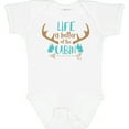 thumbnail image 3 of Inktastic Life is Better at the Cabin, Deer Antlers, Camping Boys or Girls Baby Bodysuit, 3 of 5