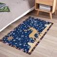 thumbnail image 4 of Chmadoxn Christmas Decorations, Front Entrance Floor Mats, Non Slip Bathroom/Kitchen Mat Absorbent Small Rugs, Christmas Decoration Background Golden Deer Door Mat Indoor/Outdoor Carpe bath rug, 4 of 8
