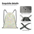 thumbnail image 4 of Daiia Colorful Dandelion Pattern Drawstring Backpack, Gym Bag, Lightweight Backpack, Water-Resistant Bag Travel Sports Backpack, Fitness Bag, Yoga Bag-Small, 4 of 6