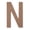 N, variant on 6 Pack: 8" Wood Block Letter by Make MarketÂ®