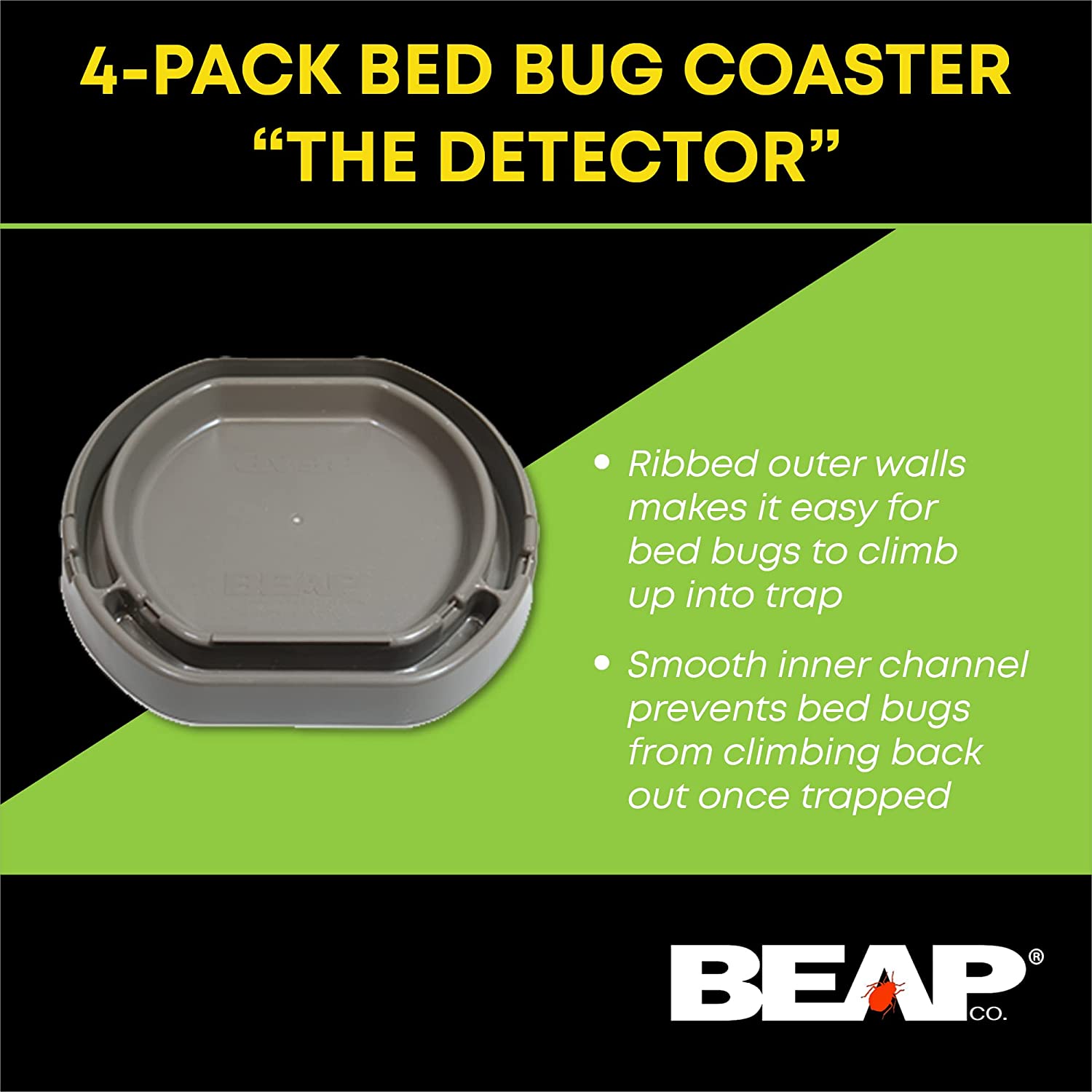 BeapCo Bed Bug Coaster-4 pack