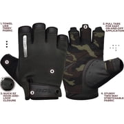 RDX Weight Lifting Gloves Fitness Bodybuilding Training Cycling Gym Equipment Brown Small