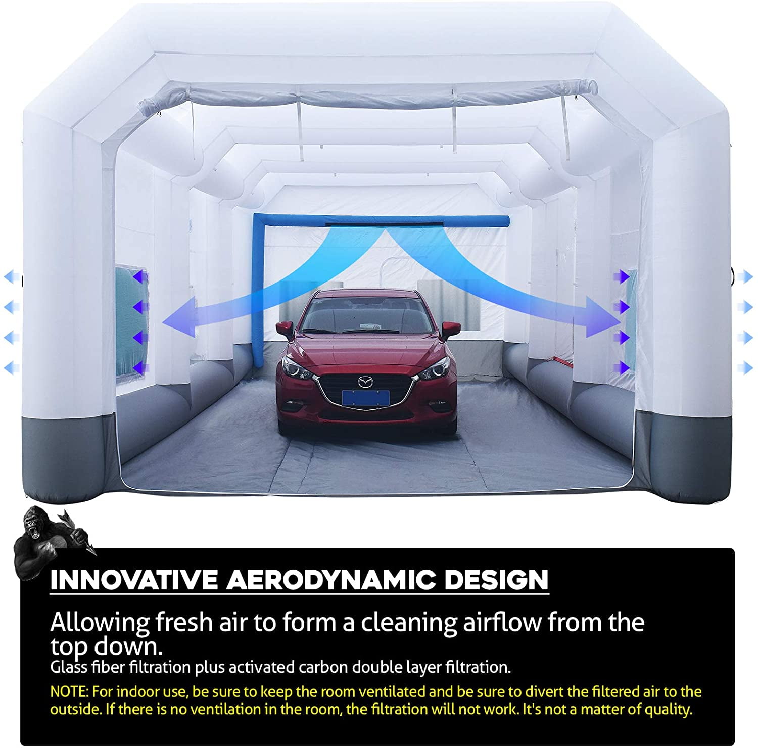 Buy GORILLASPRO Inflatable Paint Booth 33X20X15Ft Inflatable Spray