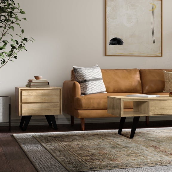 Simpli Home Lowry 22W Side Table with Drawers