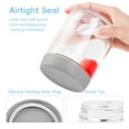 thumbnail image 4 of Mrsdry 4-Pack 16oz Glass Mason Jars with Silicone Sleeves, Airtight BPA-Free Overnight Oats Containers with Lids, Dishwasher Safe Leak-Proof Meal Prep Jars for Chia Pudding, Yogurt, Snacks, 4 of 10
