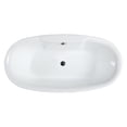 thumbnail image 3 of Bellaterra Home Pisa 63 inch Freestanding Bathtub in Glossy White, 3 of 5