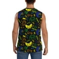 thumbnail image 4 of Lsque Game Play Print Men's Cotton Blend Sleeveless Muscle Shirts (S-3XL)- Moisture Wicking, Odor Protection, UPF 30+,X-Large, 4 of 8