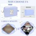 thumbnail image 2 of Gynky Makeup Bag Toiletry Bag Organizer Personalized Initial Make up Cosmetic Bags Travel Essentials for Birthday Christmas Girl Women Girlfriend Teacher Valentines Day Gifts, 2 of 8