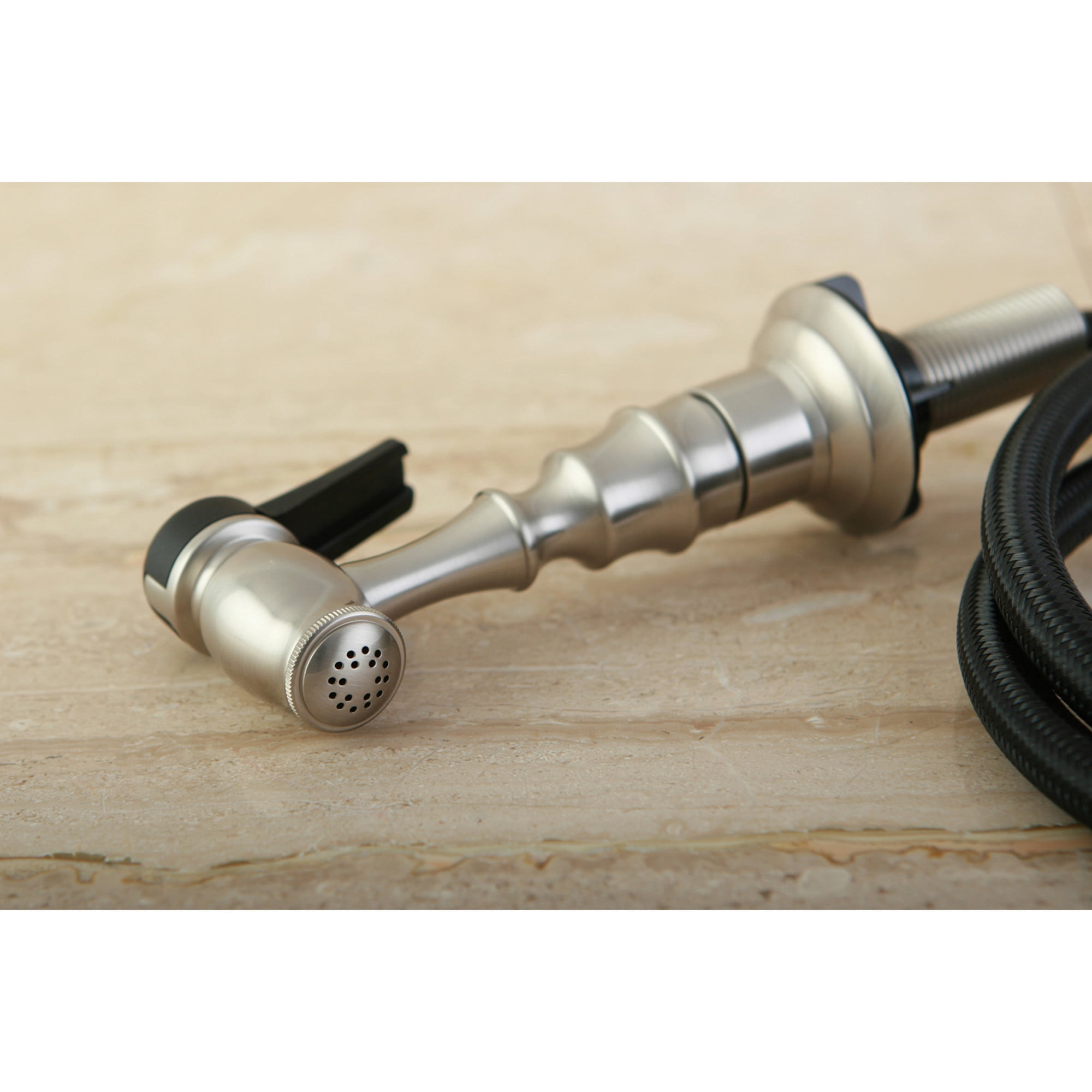 Kingston Brass KBSPR18 Brass Kitchen Faucet Side Sprayer in Brushed Nickel