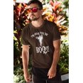 thumbnail image 3 of Halloween Men's I'm Here For The Boos Brown Short Sleeve Graphic Tee, 3 of 5
