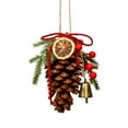 thumbnail image 2 of Taicans Natural Pinecone Christmas Tree Ornaments with Dried Orange Slices,Red Berries & Bell,Rustic Holiday Decor,5.51inx2.76in,Perfect for Xmas Tree,Wreath,Mantel,Handmade,Eco - Friendly, 2 of 6