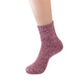 thumbnail image 1 of Socks Winter Solid Color Knitting Plush Warm Socks Home Socks Thickened Cold Proof Socks Sports Socks, 1 of 2