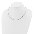 thumbnail image 4 of Diamond2Deal 14k Two-Tone Gold Diamond-Cut Beaded Chain Necklace for Women 18", 4 of 7