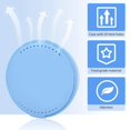 thumbnail image 2 of 2 Pack Retainer Case with Mirror Retainer Container Partial Denture Storage Box (Light blue+White), 2 of 5