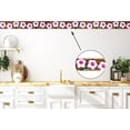 thumbnail image 3 of Concord Wallcoverings Wallpaper Border Sport Pattern Soccer Football Friends Forever Countries Names for Gym Teen Room Home, Black White Pink, 9 Inches by 15 Feet JE3737BD, 3 of 4