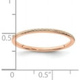 thumbnail image 5 of 14K Rose Gold 1.4mm Twisted Wire Pattern Stackable Band Size 7.5 - Ring Size 7.5, 5 of 8