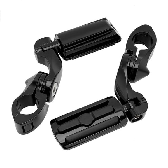 Yammee Motorcycle Footrests Short Angled Adjustable Highway Pegs Foot Pegs Peg Mount